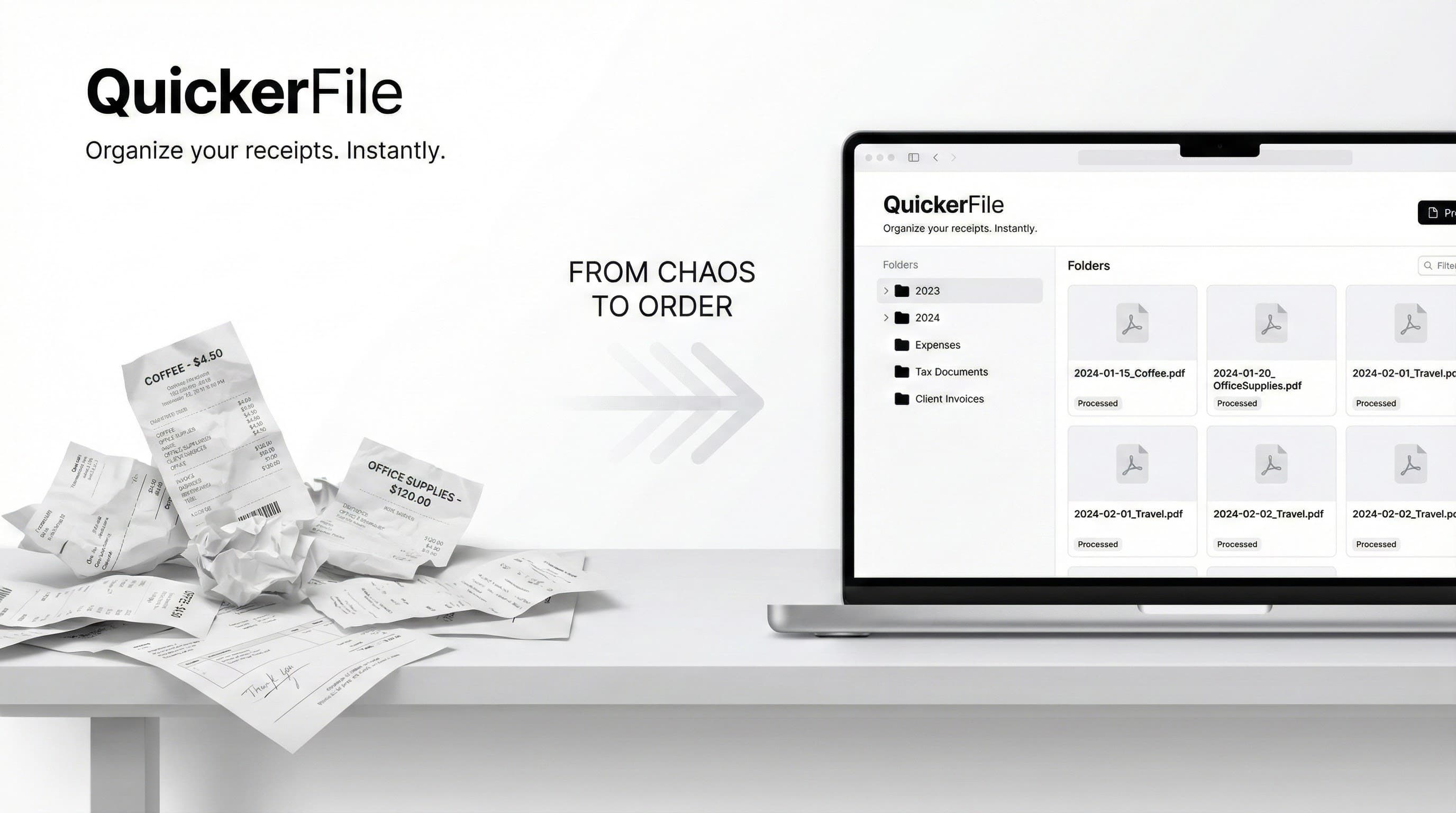 ReceiptFlow - Turn receipt chaos into organized files